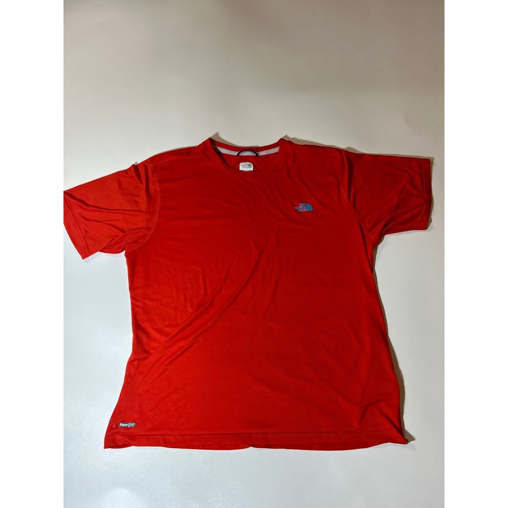 The North Face T-Shirt Mens L Red Excellent VaporWick Performance Tech Tee